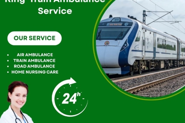 King Train Ambulance service in Bhopal provides a comfortable transfer facility to your patient