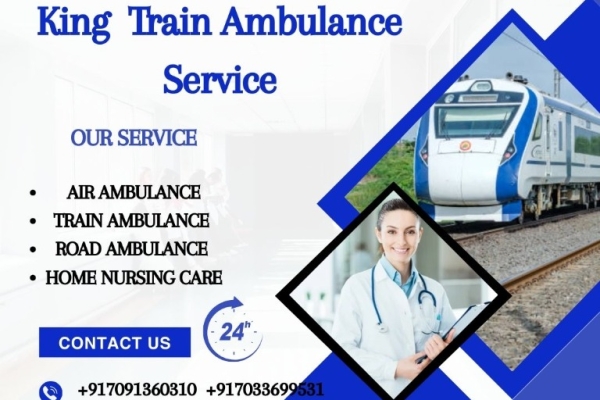 King Train Ambulance in Bhopal provides a life saving transport facility to your patient.