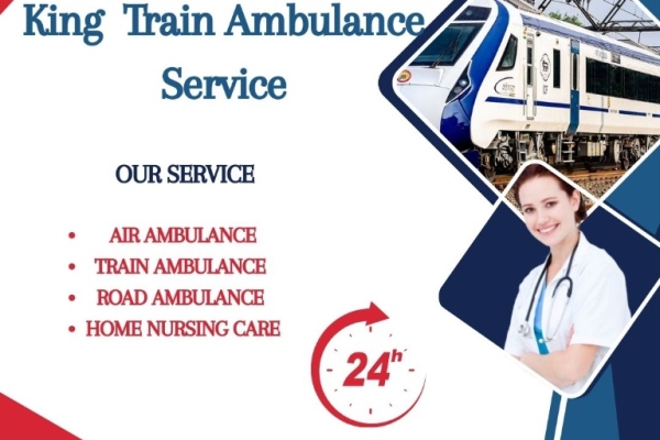 King Train Ambulance Service in Raipur transports patients to their destination within a very short time.