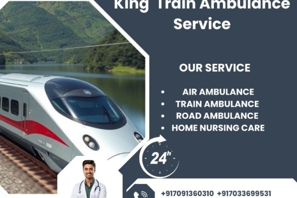 King Train Ambulance in Siliguri provides a comfortable transportation facility to your patient at a very low rate