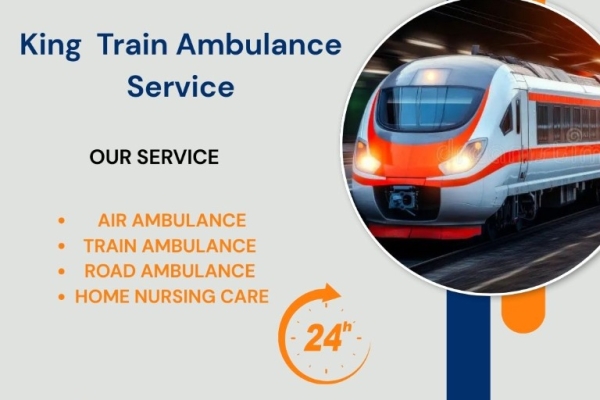 transfer facility. King Train Ambulance service in Siliguri provides patients with a comfortable and safest