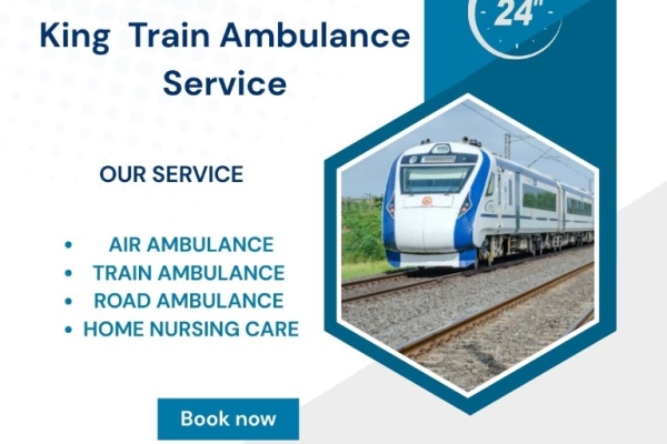 King Train Ambulance Service in Varanasi transfers your critical patient to their destination with speedy transfer