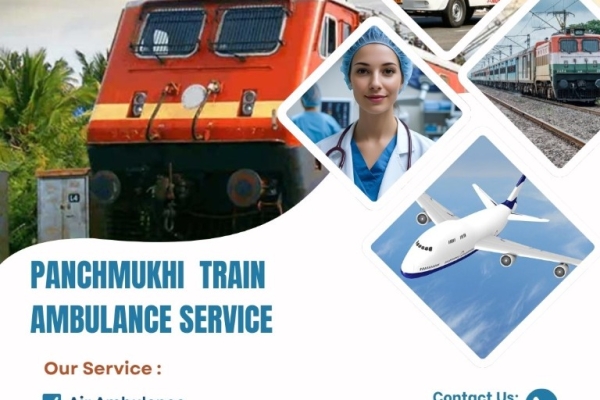 Panchmukhi Train Ambulance in Patna- Available 24X7 for easy relocation of patients