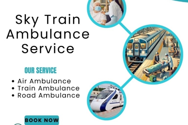 Highly reliable Sky Train Ambulance Services in Varanasi