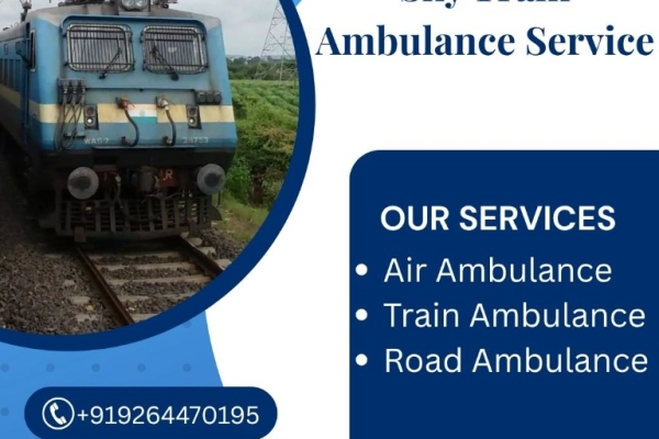 Book Sky Train Ambulance Service from Raipur – Transferring Patients with Utmost Safety