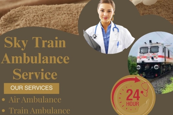 Choose Sky Train Ambulance Service in Nagpur to transport your critical patient to the hospital immediately