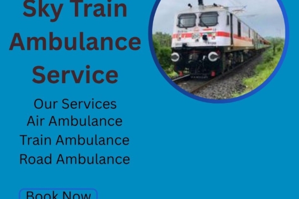Avail Sky Train Ambulance service in Silchar with an experienced medical team