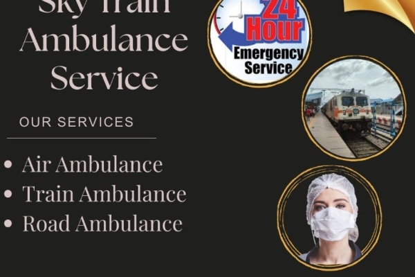 Get Sky Train Ambulance Service with Doctor Support Team in Jabalpur