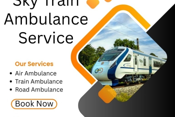 Sky offers an efficient transportation solution in Ranchi through its train ambulance
