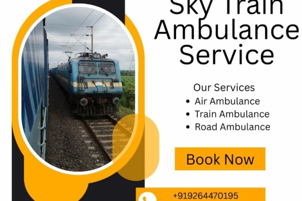 Get high-tech sky train ambulance service with medical facilities in Jamshedpur
