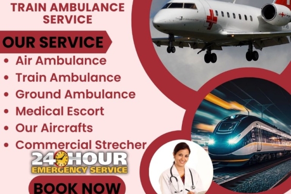 Most Affordable and Convenient Panchmukhi Train Ambulance from Ranchi to Chennai