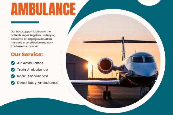 Advanced Air Ambulance during an Emergency from Kolkata