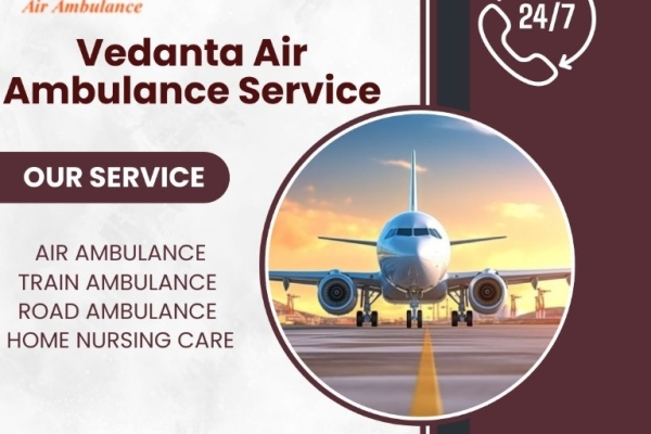 Vedanta Air Ambulance provides fast and medical transport facility to your patient in Ahmedabad