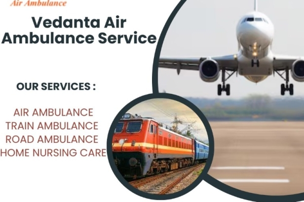 Vedanta Air Ambulance in Goa  provides a safe transfer facility to your patient at a very nominal fee