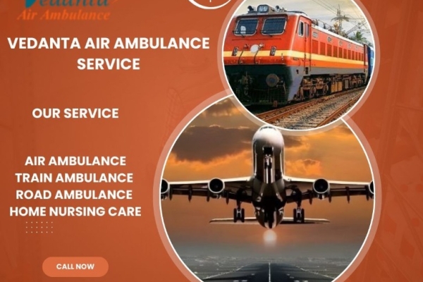 Vedanta Air Ambulance service in India safe and  transfers patients at a very low cost