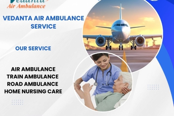 Vedanta Air Ambulance service in Goa provides a comfortable transportation facility to patients