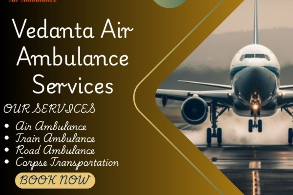 The Vedanta quickly starts transit and remains stable in Bikaner in an Air ambulance