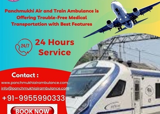 Take Panchmukhi Train Ambulance Service in Bilaspur for First-class Medical Service at Low-fare