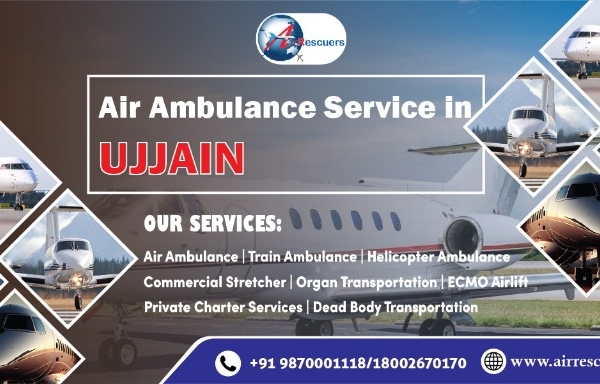 24/7 Emergency Air Ambulance Services in Ujjain