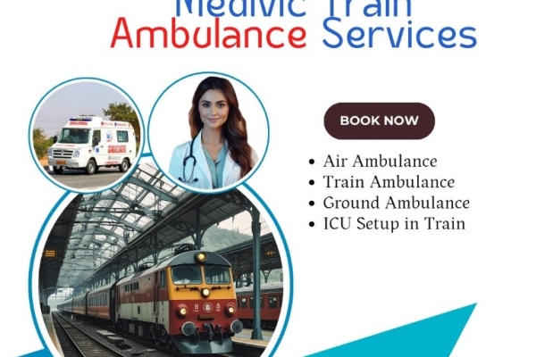 Medivic Emergency Train Ambulance in Ranchi – Comfort is higher and the cost is lower