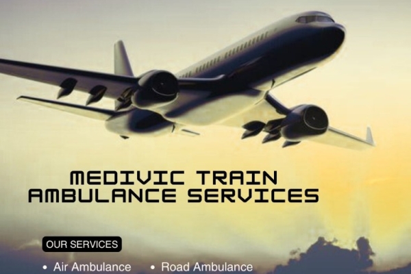 Medivic Train ambulance in Guwahati provides you with a very professional service for every process