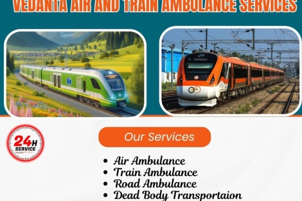 Vedanta ICU Equip Train Ambulance in Bhubaneswar presents seamless and unique patient transfer procedures