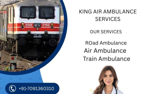 Book Now King Train Ambulance Service in Siliguri for Your Serious Patient