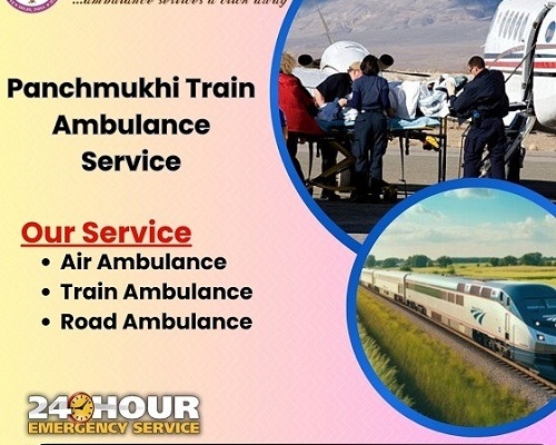Panchmukhi Train Ambulance Service in Raipur with World's Best Medical Equipment