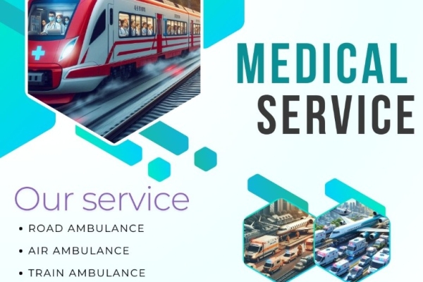 Panchmukhi Train Ambulance in Patna- Serviceable Round the Clock
