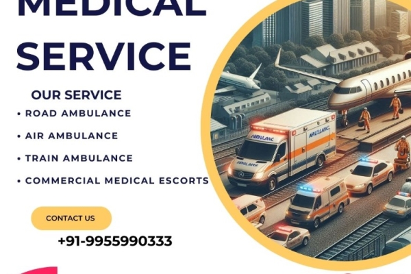 The Best Train Ambulance from Guwahati to Chennai is offered by Panchmukhi for Immediate Transfer