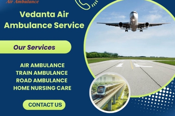 Vedanta Air Ambulance in Goa provides a safe transfer facility to the patients at a fast speed.