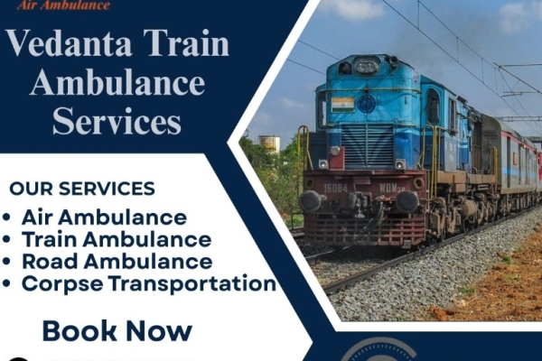 Vedanta Train Ambulance in Jammu provides life saving services with ICU setup