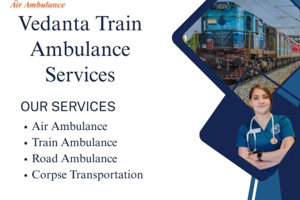Utilise the Vedanta Train Ambulance Service in Jammu to relocate the patients with full care