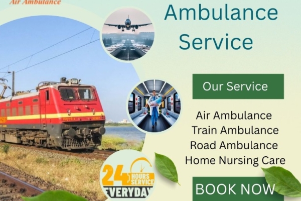 Vedanta Train Ambulance Services in Dibrugarh provide all the rudimentary facilities on the train