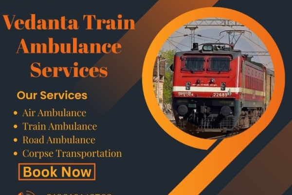 Vedanta Train Ambulance Services in Ernakulam bestows Emergency Services