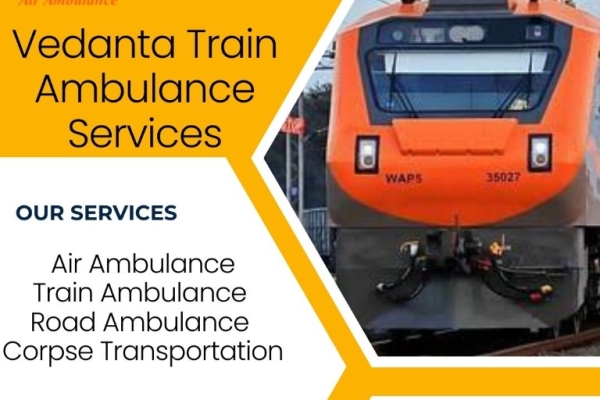 Vedanta Train Ambulance Services in Bhopal provide all the rudimentary facilities on the train