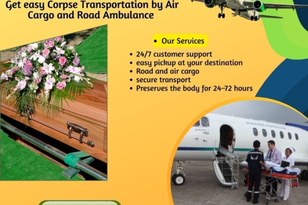 Panchmukhi corpse transport offer special chemical & wrapping for hygienic transport in Hyderabad