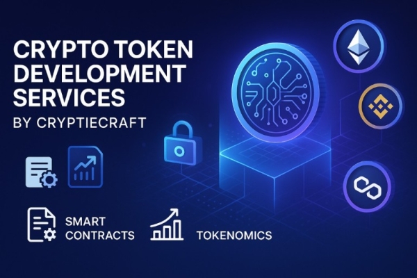Custom Crypto Token Development Services by Cryptiecraft
