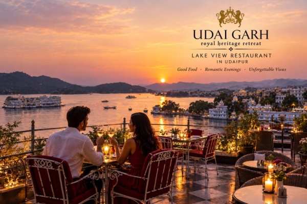 Udaigarh Lake View Restaurant in Udaipur – Romantic Dining with Sunset Views