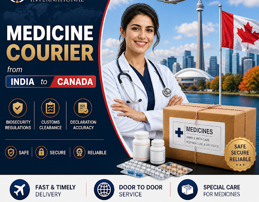 Medicine Courier From India To Canada for Verified Shipments