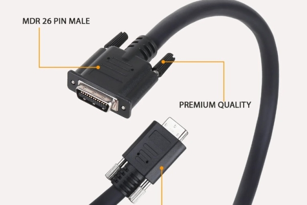 SDR-26 Pin Male to MDR-26 Pin Male Industrial Camera Link Cable – Kyptec Automation®