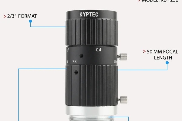 50 MM 10 MP Long-Working-Distance Machine Vision Lens for 2/3-Inch Industrial Cameras | C-Mount – Kyptec Automation®