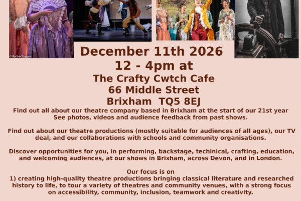 Drop-in, Meet us & Discover theatre & creativity in Brixham