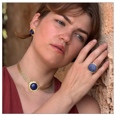 Luxe Lazuli Earrings
