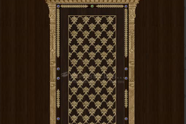 Lakshnas Pooja Room Doors and Decorative Brass Door Designs