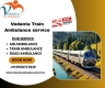 Vedanta Train Ambulance in Ernakulam is fully equipped to carry out immediate patient transfer