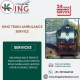 King Train Ambulance in Mumbai takes every step securely while transport a patient