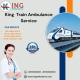 Through King Train Ambulance service, your patient in Bhopal is transported