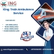 King Train Ambulance Service in Dibrugarh transports patients to their destination quickly.