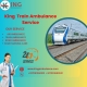 King Train Ambulance Service in Dibrugarh provides quick transport